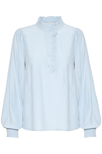 KAFFE Langarm-Bluse KAdorit Celestial Blue 38 von KAFFE