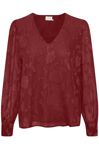 KAFFE Langarm-Bluse KAtulla 46, Sun-Dried Tomato 46 von KAFFE