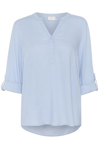 KAFFE Langarm-Bluse Kamilia 40, Soft Chambray 40 von KAFFE