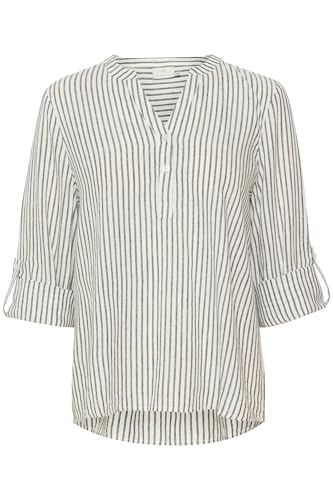 KAFFE Langarm-Bluse Kamilia 44, Chalk von KAFFE