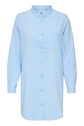 KAFFE Langarm - Hemd KAnaya Damen Hemd Langarm Kragen Lang Casual Hemdbluse Windsurfer 36 von KAFFE