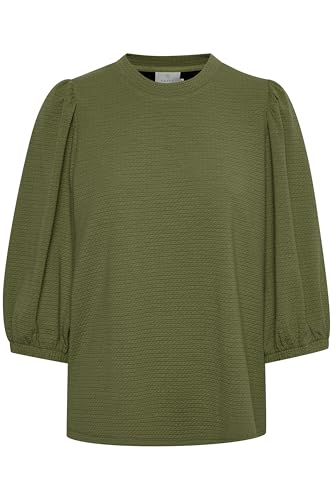 KAFFE Langarm-Shirt KAjanna Damen Shirt 3/4 Arm Rundhals L, Capulet Olive L von KAFFE