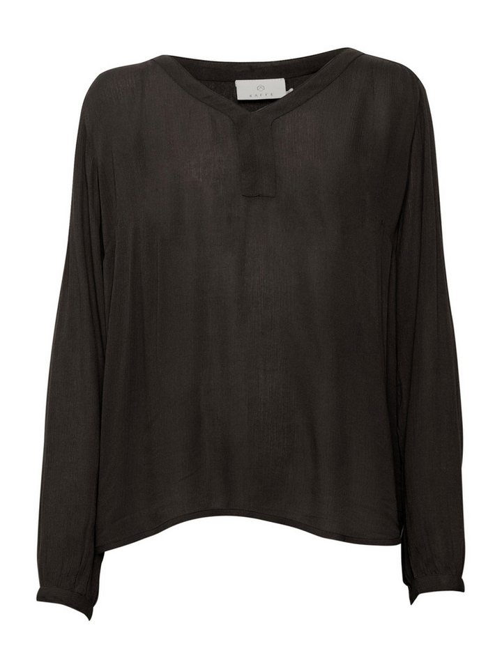 KAFFE Langarmbluse KA Amber (1-tlg) Drapiert/gerafft von KAFFE