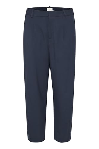 KAFFE Damen Kamerle Suiting Casual Pants, Midnight Marine, 40 von KAFFE