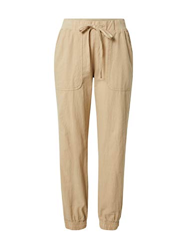 KAFFE Pants Suiting KAnaya Damen Hose Freizeithose Lässige Einfarbig Stoffhose Casual Loose Fit Sommerhose mit Taschen Classic Sand 34 von KAFFE