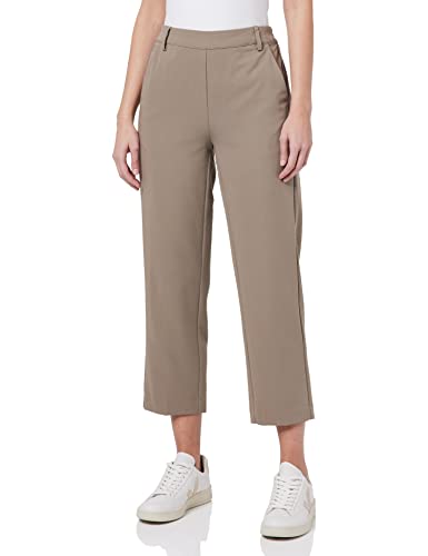 KAFFE Pants Suiting KAsakura Damen Hose 3/4 Capri Casual Arbeitshose Gerades Bein Freizeithose High Waist Caprihose Fallen Rock 42 von KAFFE