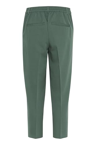 KAFFE Pants Suiting KAsakura Damen Hose 3/4 Capri Casual Arbeitshose Gerades Bein Freizeithose High Waist Caprihose Garden Topiary 40 von KAFFE