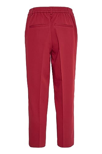 KAFFE Pants Suiting KAsakura Damen Hose 3/4 Capri Casual Arbeitshose Gerades Bein Freizeithose High Waist Caprihose Sun-Dried Tomato 44 von KAFFE