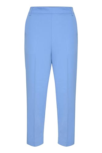 KAFFE Pants Suiting KAsakura Damen Hose 3/4 Capri Casual Arbeitshose Gerades Bein Freizeithose High Waist Caprihose Ultramarine 34 von KAFFE