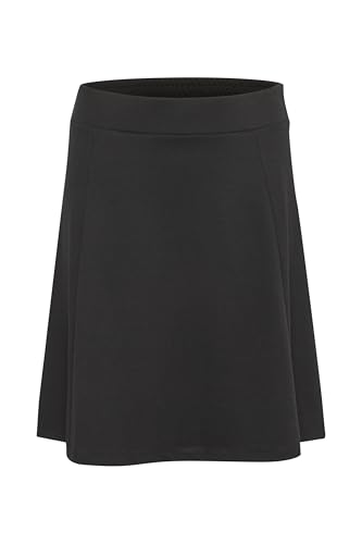 KAFFE Rock KAjolen Damen Rock Midi Knelang High Waist Midirock Elastisch Hohe Taille Faltenrock Black Deep XXL von KAFFE
