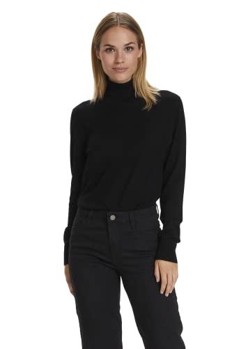 Kaffe Damen Astrid Roll Neck-MIN 2 Pullover, Schwarz (Black deep 50600), 34 (Herstellergröße: XS) von KAFFE