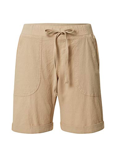 KAFFE Shorts KAnaya Damen Bermuda Shorts Casual Sommer Kordelzug Elastische Taille Lässig Kurze Hose mit Taschen Classic Sand 42 von KAFFE