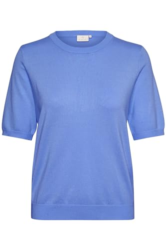 KAFFE Strickpullover KAlizza Damen Pullover Kurzarm Casual Rundhals Basic Strickpullover Lässige Pulli Ultramarine M von KAFFE