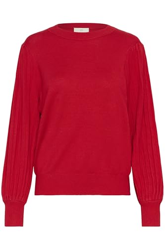 KAFFE Strickpullover KAlone Strickpullover Damen Elegant Rundhals Mode Pullover Casual Winterpullover Gestrickter Haute Red L KAFFE Strickpullover KAlone Strickpullover Damen Elegant Rundhals Mode Pullover Casual Winterpullover Gestrickter Haute Red L von KAFFE