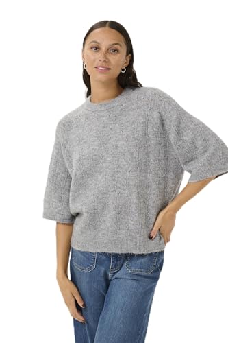KAFFE Strickpullover KAtella M, Grey Melange M von KAFFE