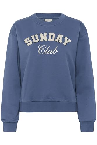 KAFFE Sweatshirt KAelenora XL, Bering Sea/Club Embd. XL von KAFFE