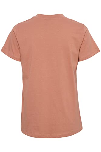 KAFFE T-Shirt KAmarin Damen T-Shirt Kurzarm Top Casual Basic Einfarbig Rundhals Cedar Wood S von KAFFE