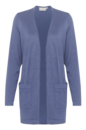 KAFFE Women's Cardigan Light Knit Open Front Long Sleeves Pockets Casual Fit von KAFFE