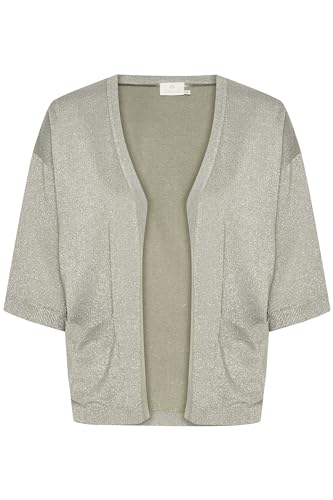 KAFFE Women's Cardigan Open Front Half Sleeves Casual Fit Light Knit Pockets von KAFFE