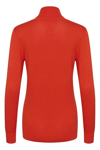 KAFFE Women's Rollneck T-Shirt Long Sleeves Slim Fit Hip Length Rib Edges von KAFFE