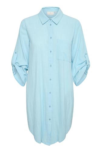 KAFFE Women's Shirt Dress Buttons 3/4 Sleeves Loose Fit Above Knee Length KAFFE Women's Shirt Dress Buttons 3/4 Sleeves Loose Fit Above Knee Length von KAFFE
