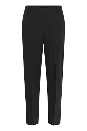KAFFE Women's Trousers High-Waisted Elastic Waistband Cropped Length Regular Fit von KAFFE