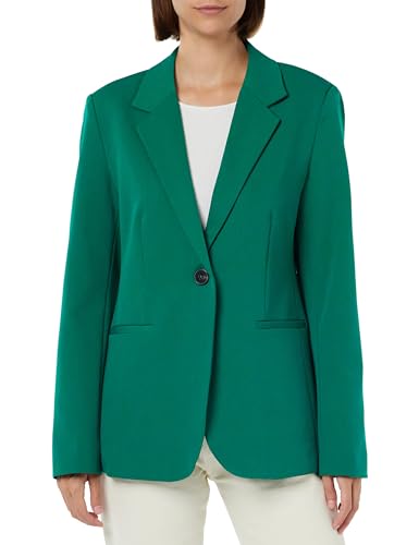 Kaffe Damen, einreihig, Revers, Normale Passform, Jetted Pockets Blazer, grün, 40 von KAFFE