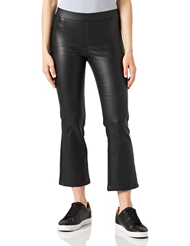 Kaffe Damen Faux Leather Trousers Jeggings with Pockets Slim Fit Wide Legs Hose, Black Deep, 34 Kaffe Damen Faux Leather Trousers Jeggings with Pockets Slim Fit Wide Legs Hose, Black Deep, 34 von KAFFE