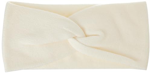 Kaffe Damen Haarband gestrickt Accesory Slim Fit Wide with Knot Detail Kapuze, Chalk, One Size von KAFFE