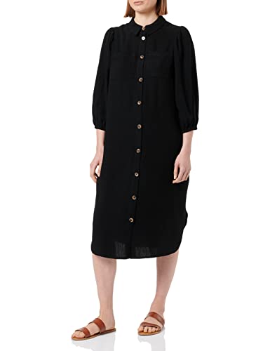 Kaffe Damen KAliny Shirt Dress Kleid, Black Deep, 38 von KAFFE