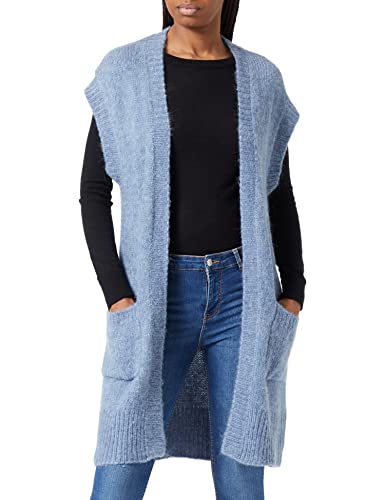 Kaffe Damen Kaffe Women's Cardigan Knitted Short Sleeves Strickjacke, Infinity Melange, M von KAFFE