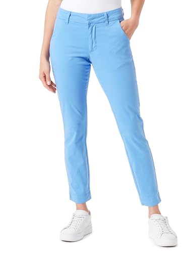 Kaffe Damen Women's Chino Pants Cropped Length Straight Legs Regular Waistband Hose, Ultramarine, von KAFFE
