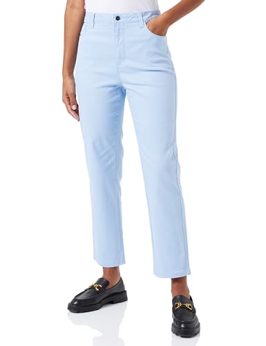 Kaffe Damen Women's Jeans Colored Cropped Legs Straight Fit High-Waisted Regular Waist Jeans, Windsurfer, von KAFFE