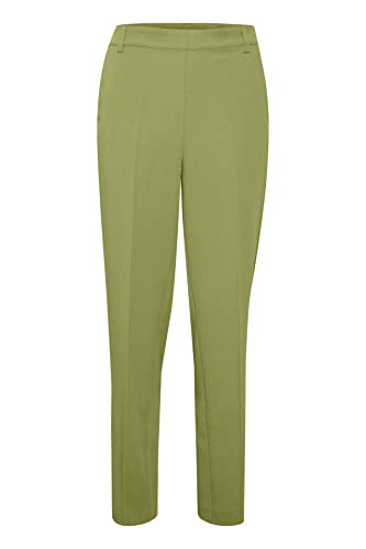 KAFFE Damen Women's Pants Chinos Cropped Length Elastic Waist Pockets Press Folds Hose, Mosstone, 40 KAFFE Damen Women's Pants Chinos Cropped Length Elastic Waist Pockets Press Folds Hose, Mosstone, 40 von KAFFE
