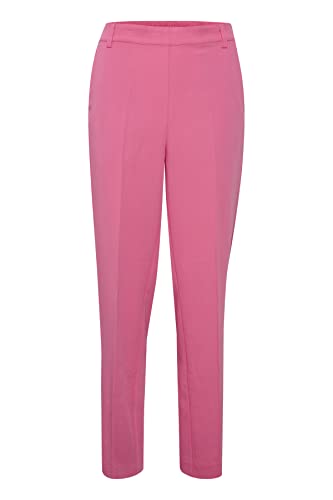 Kaffe Damen Women's Trousers Regular Fit High Waisted Suit Pants Elastic Waist Pockets Hose, Shocking Pink, 38 von KAFFE