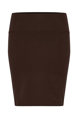 KAFFE Rock Penny Damen Rock Knielang Midirock Jersey Pencil Penny Skirt Strechy Bleistiftrock Java XL von KAFFE