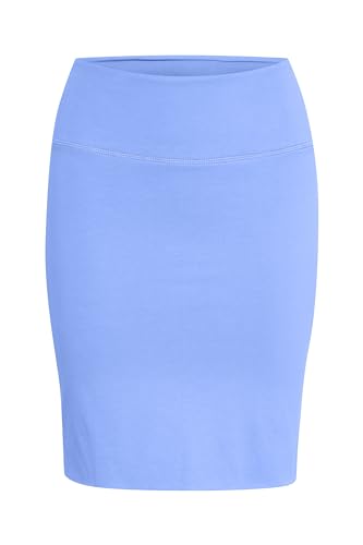 KAFFE Rock Penny Damen Rock Knielang Midirock Jersey Pencil Penny Skirt Strechy Bleistiftrock Vista Blue S von KAFFE