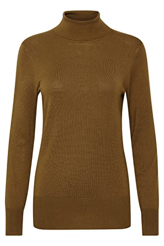 KAFFE Rollkragen Astrid Damen Pullover Langarm Casual Rollkragenpullover Astrid Toffee L von KAFFE