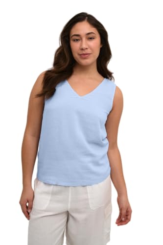 KAFFE Kurzarm-Bluse Kamilia Damen Tank top Ärmellos V-Ausschnitt Oberteile Blusen Sommer Casual Lose Shirt Windsurfer 34 KAFFE Kurzarm-Bluse Kamilia Damen Tank top Ärmellos V-Ausschnitt Oberteile Blusen Sommer Casual Lose Shirt Windsurfer 34 von KAFFE
