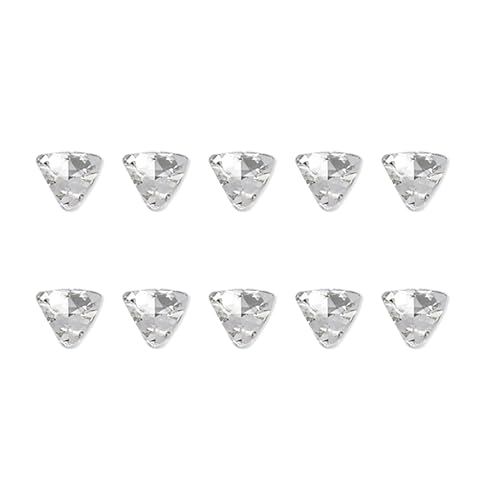 10 Stücke Herznagel Strasssteine ​​Spiriten Bottom Kristall Edelsteine ​​klare Charms Nails Kunstdekorationen Für Frauen von KAHDGSS