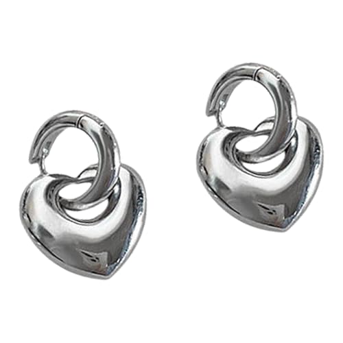 Abnehmbare Liebe Herz Reifen Ohrringe Geometrische Charme Ohrschnallen Huggie Party Schmuck Für Trendige Mode Enthusiasten Stilvoller Verabredungsnachtschmuck von KAHDGSS