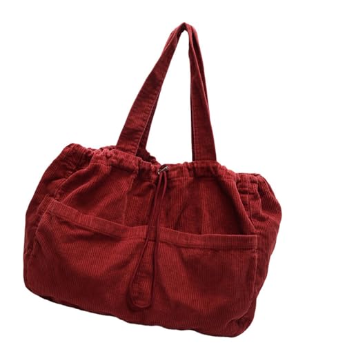 Achselhöhle Mit Großer Kapazität Für Frauen Girl Casual Pendelbeutel Drawschnelle Schulter Cord Unterarm School Große Kapazität Schulter Für Frauen Kordelschnur Handtasche Cord Kord von KAHDGSS