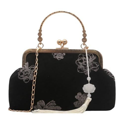 Chinesische Stile Crossbody Tasche Für Frauen Modehandtasche Geldtaschen Geldbeutel Clutches Tasche Mit Kuss Schloss Geschenke Modehandtasche Geldbörsen von KAHDGSS