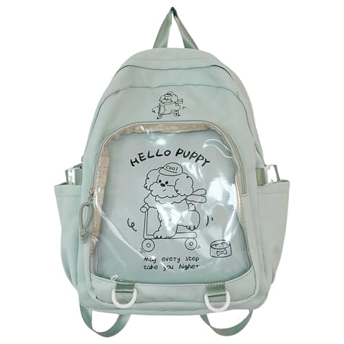 Clear Pin Display Itabag Rucksack Für Teenager Girl Frauen Japanisch Große Kapazität Rucksack School Tasche Freizeitstraße von KAHDGSS