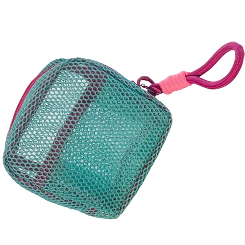 Dopamines farbige Kosmetiktasche für Damen, modischer Kulturbeutel, Organizer, geräumige Make-up-Tasche mit Reißverschluss für den täglichen Gebrauch, Netzstoff-Aufbewahrungstasche, grün von KAHDGSS