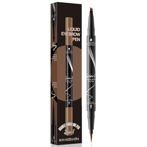 Doppelte Eyebrow Stift Microblading Eyebrow Bleistift Mit 4 Gabelspitzen Flüssiger Augenbrauenstift Für Tägliche Augenbrauen Make Up von KAHDGSS
