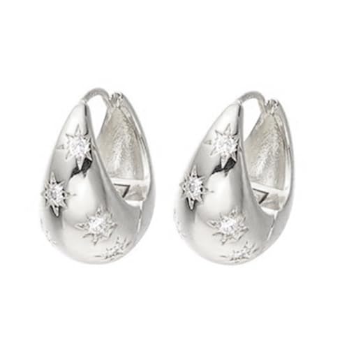 Einzigartiges Dangle Ohr Haken Accessoire Moderne Ohrringe Accessoire Mit Kreisförmigen Wassertropfen Silhouetten Für Modeliebhaber Elegante Tropfen Ohrringe von KAHDGSS