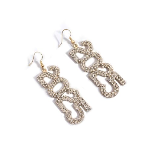 Elegant 2025 Anhänger Ohrringe Schmuckzubehör Für Frauen Mit Strasssteinen Heimakzent Und Einzigartige Designs Neujahrsohrringe von KAHDGSS