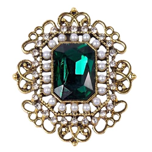 Elegante Kleidung Förderer Fashion Accessoire Kleidung Schmuck Vintage Brosche Crystal Lapel Pin Geschenk Für Frau Mädchen Frauen Accessoires von KAHDGSS