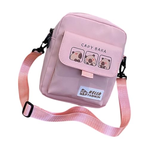 Entzückende Animal Crossbody Bag Design Kompakte Polyester Umhängetaschen Mit Verstellbarem Riemen Für Tägliche Essentielle Capybara Accessoires Für Mädchen von KAHDGSS